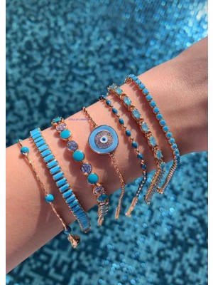 Style Of Carmen Çelik Özel Tasarım Mavi Bileklik