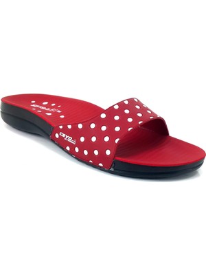 Ceyo 9814 4 Kadın Anatomik Terlik - Kırmızı