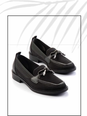 Siyah Triko   Kadın Klasik Topuklu Ayakkabı K01474002382