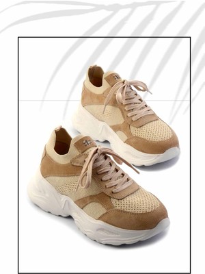 Bej Triko   Kadın Sneaker K01120100082