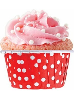 Elgala Muffin Cupcake Kek Kalıbı Puantiyeli Özel Pet Kapsül 20 Adet
