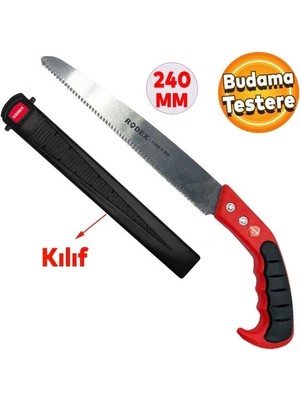 Rodex RHT0702110024  Metal Kilitli Budama Testeresi Ince Diş 240MM (T