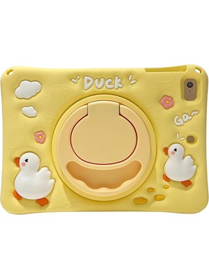 MobaxAksesuar Samsung Galaxy Tab A11 Plus / A9 Plus 11inç X230 X210 Kılıf Cute Dolls Standlı Eğlenceli 3D Karekterli Çocuk Kılıfı