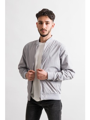 Fbı Jeans Slimfit Gofre Kumaş Kolej Yaka Astarlı Baharlık Mont