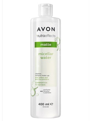 Avon Nutra Effects Mat Micellar Su Makyaj Temizleme 400 ml Zerdeçal ve Pirinç Özlü