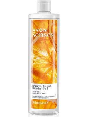 Avon Senses Orange Twist Portakal ve Yasemin Kokulu Duş Jeli 500 ml