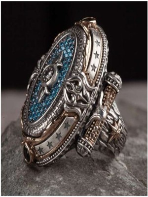 Vogutima Islam Usta Tasarımı Şaheste Gümüş Erkek Yüzük