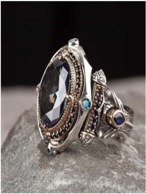 Vogutima Islam Usta Tasarımı Payidar Gümüş Erkek Yüzük