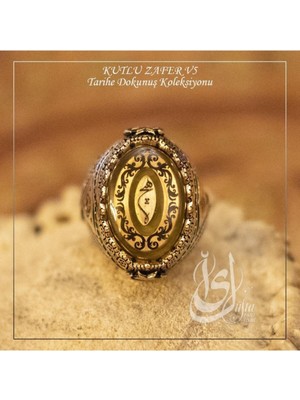 Vogutima Islam Usta Tasarımı Kutlu Zafer Gümüş Erkek Yüzük