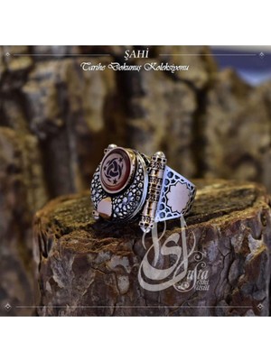 Vogutima Islam Usta Tasarımı Şahi Gümüş Erkek Yüzük