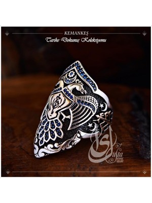 Vogutima Islam Usta Tasarımı Kemankeş Gümüş Erkek Yüzük