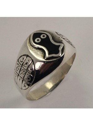 Vogutima Çift Başlı Kartal Otantik Erkek Gümüş Yüzük