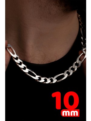 Vogutima - Figaro Model 925 Ayar Gümüş Erkek Kolye Zincir Modelleri