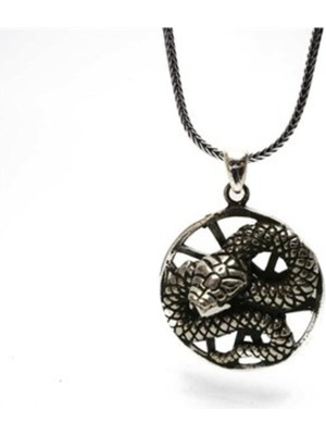 Vogutima Kobra Yılan Gümüş Erkek Kolye Zincir