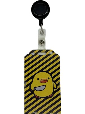 Sağlıkçı Shopping Belalı Civciv Katil Civciv Temalı Dikey Kart Kabı Kart Koruyucu