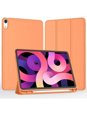 Five-E Apple iPad Air 4. Nesil 10.9 (2020) Kalemlikli Yatay Standlı Stromix Smart Kılıf A2316 A2324 A2325 A2072