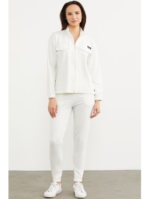 Sementa Oversize Cep Detaylı Eşofman Takım - Ekru