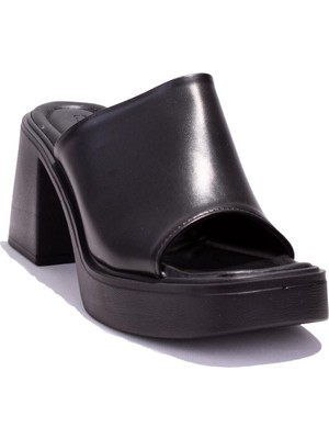 Dagoster DZA07-890201BB Siyah Spor Topuklu Kadın Terlik