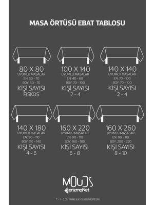 Moud's Artboard 1 Desenli Süet Dertsiz Masa Örtüsü