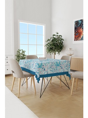 Moud's Kış Dalları Desenli Süet Dertsiz Masa Örtüsü