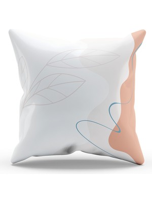 Moud's Çift Tarafı Baskılı Çiftçi - 2 Desenli Süet Kırlent Kılıfı