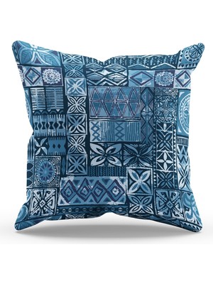 Moud's Çift Tarafı Baskılı Ephesus Müzik Desenli Süet Kırlent Kılıfı