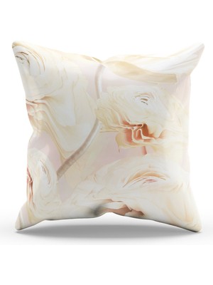 Moud's Çift Tarafı Baskılı Mrs Flower-6 Desenli Süet Kırlent Kılıfı