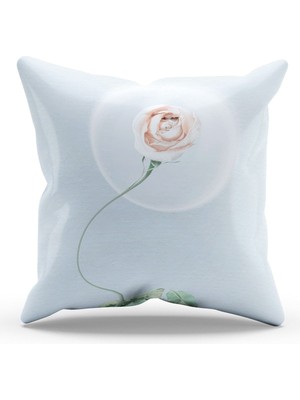 Moud's Çift Tarafı Baskılı Mrs Flower-5 Desenli Süet Kırlent Kılıfı