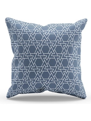 Moud's Çift Tarafı Baskılı Anadolu Kültürü-4 Desenli Süet Kırlent Kılıfı