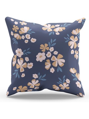 Moud's Çift Tarafı Baskılı Gurun-1 Desenli Süet Kırlent Kılıfı