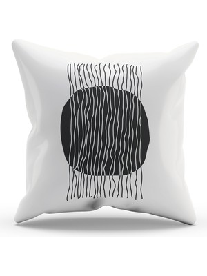 Moud's Çift Tarafı Baskılı Real Art - 3 Desenli Süet Kırlent Kılıfı