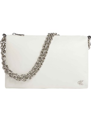 Calvin Klein Ekru Kadın 15,5X24X9 cm Çapraz Çanta K60K611948CGA