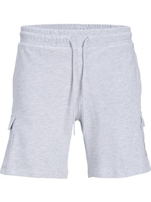 Jack & Jones Bağlamalı Bel Normal Beyaz Erkek Şort Jpstlogo Sweat Shorts 2 Col Sn Gms