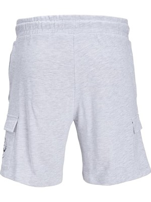 Jack & Jones Bağlamalı Bel Normal Beyaz Erkek Şort Jpstlogo Sweat Shorts 2 Col Sn Gms