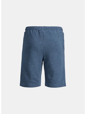 Jack & Jones Bağlamalı Bel Normal Lacivert Erkek Şort Jpstlogo Sweat Shorts 2 Col Sn Gms