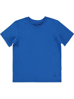 Civil Boys Erkek Çocuk T-Shirt 6-9 Yaş Saks Mavisi