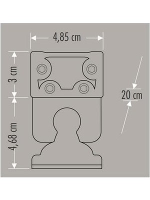 Bolled Cata Ct 4694 Wallwasher 20 cm 6 Watt Amber