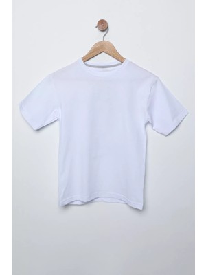 Julude Beyaz Baskalı Erkek Çocuk T-Shirt P-00009708