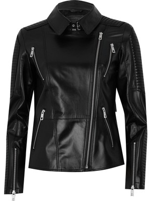 Desa Akadia Siyah Kadın Deri Ceket