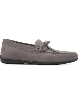 Geox Erkek Gri U Ascanio Süet Deri Casual Loafer U350WA00022C9371