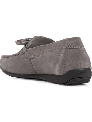 Geox Erkek Gri U Ascanio Süet Deri Casual Loafer U350WA00022C9371