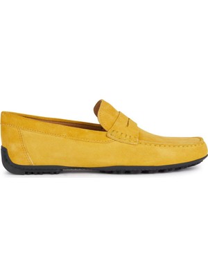 Geox Erkek Sarı Kosmopolis + Grip Süet Deri Casual Loafer U35CFB00020C2000