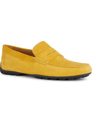 Geox Erkek Sarı Kosmopolis + Grip Süet Deri Casual Loafer U35CFB00020C2000