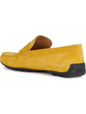 Geox Erkek Sarı Kosmopolis + Grip Süet Deri Casual Loafer U35CFB00020C2000