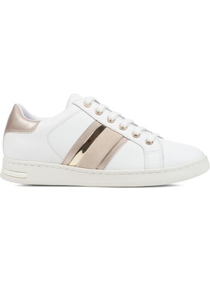 Geox Kadın Beyaz Jaysen Bağcıklı Deri Sneaker