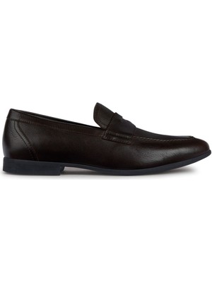 Geox Erkek Kahverengi Sapienza Deri Loafer U35CCA00046C6006