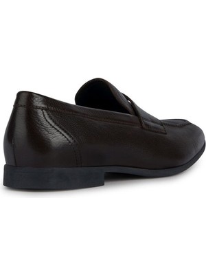 Geox Erkek Kahverengi Sapienza Deri Loafer U35CCA00046C6006