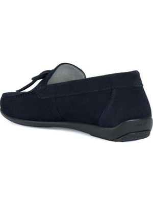 Geox Erkek Lacivert U Ascanio Süet Deri Casual Loafer