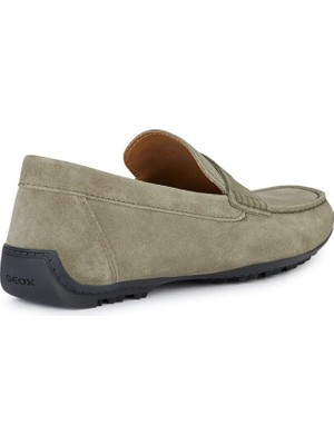 Geox Erkek Yeşil Kosmopolis + Grip Süet Deri Casual Loafer U35CFB00020C3016