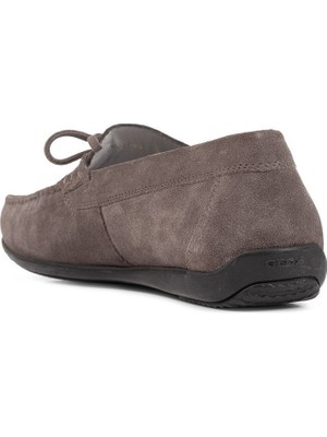 Geox Erkek Gri U Ascanio Süet Deri Casual Loafer U350WA00022C1018